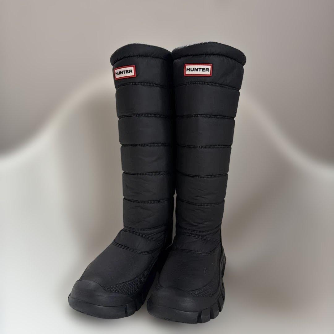 HUNTER スノーブーツ ロングブーツ イントレピッド ブラック