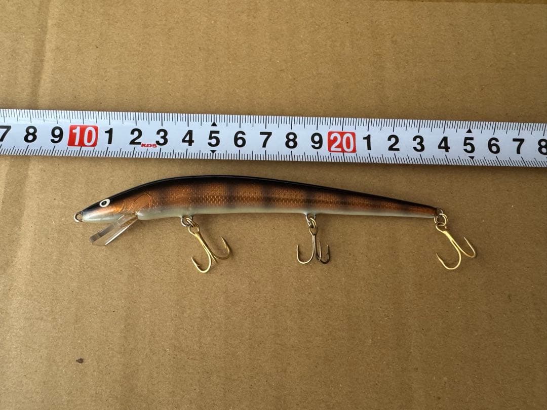 ナベミノー ルアー 約13cm約11cm ブラウン グリーンの1セット