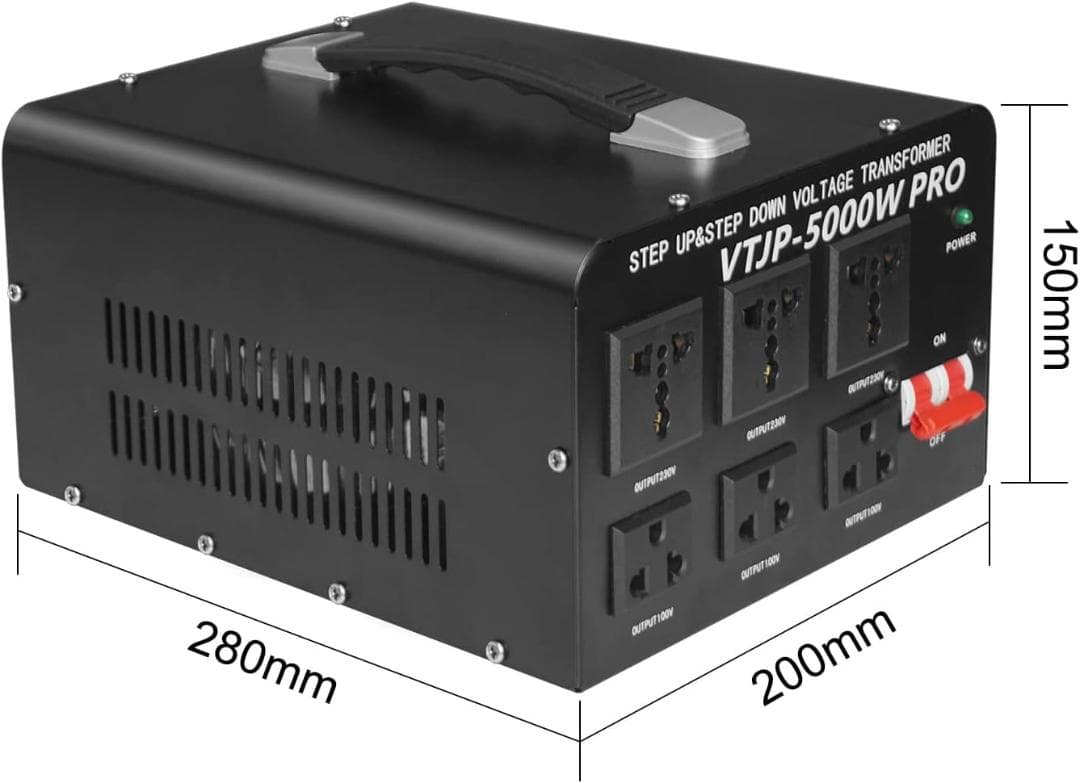 LVYUAN（リョクエン）家庭用電源トランス 5000VA 変圧器