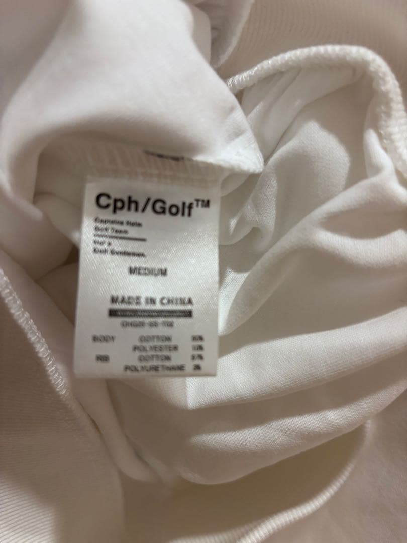 ロゴモックネックシャツ　ホワイト　M