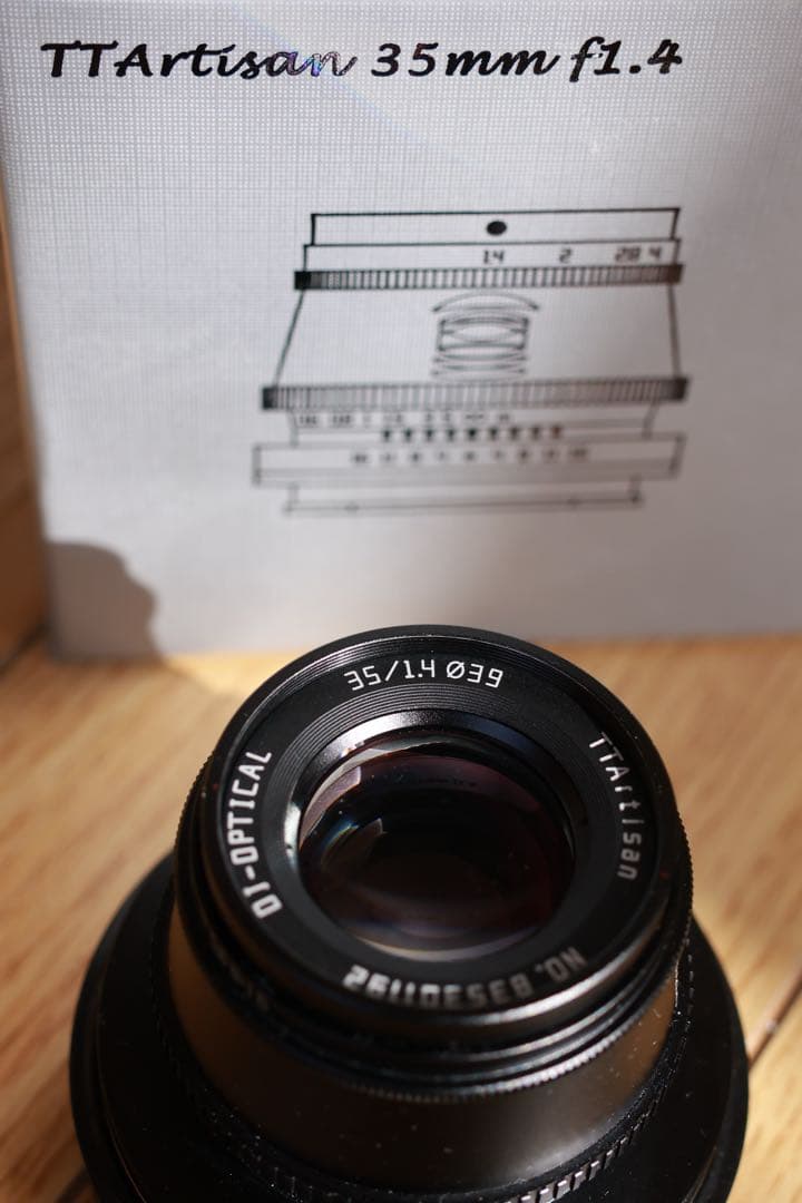 TTArtisan 35mm f1.4 Canon RFマウント用