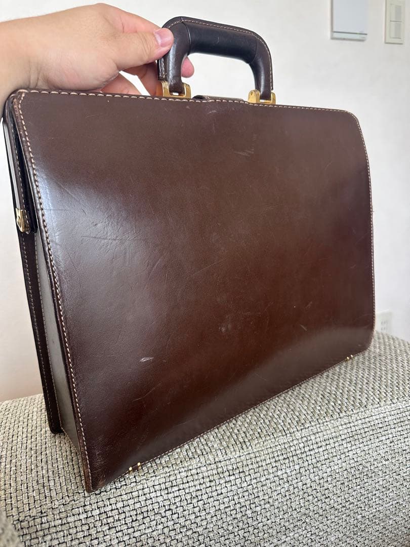 掘り出し物⭐️土屋鞄⭐️現行ロゴ‼️ダレスバック⭐️人気ブラウン‼️定価160,000円⭐️