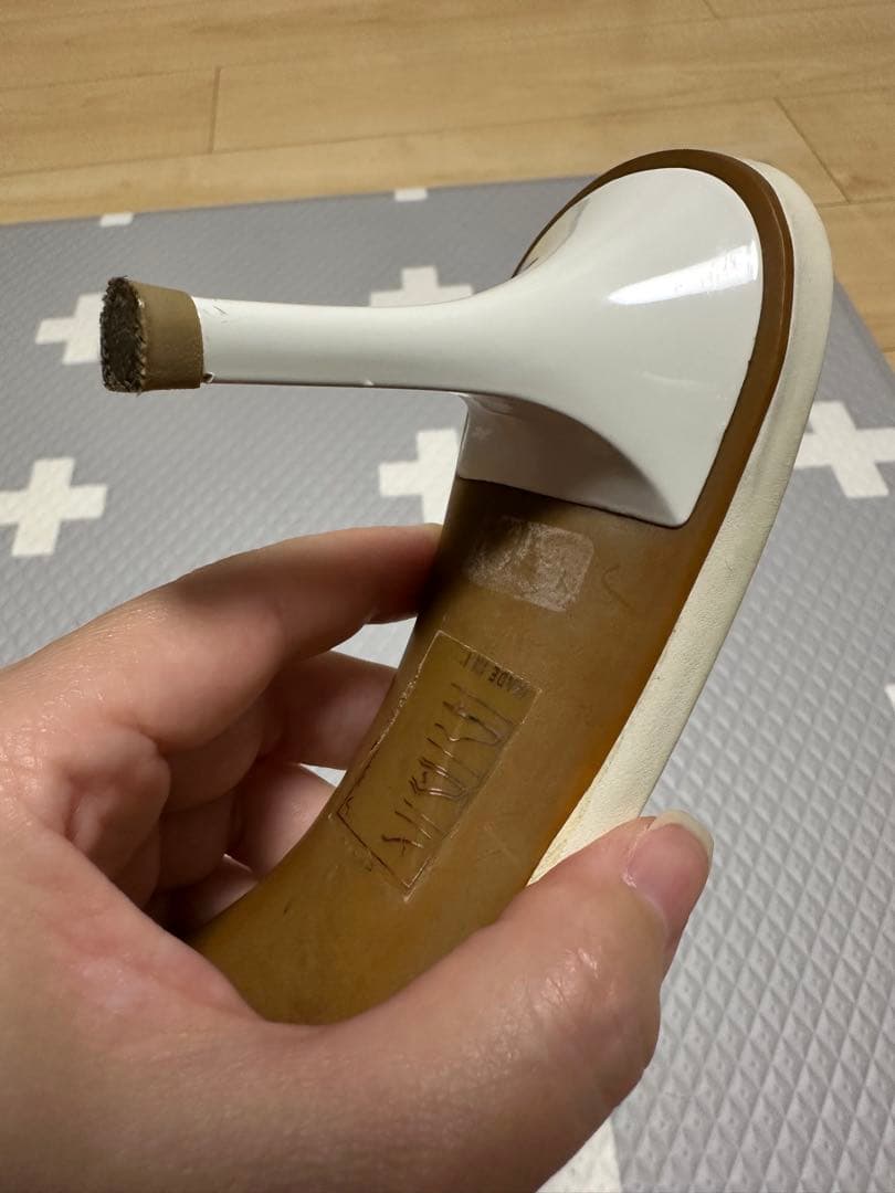 正品Dior ホワイト ミュール 5cm