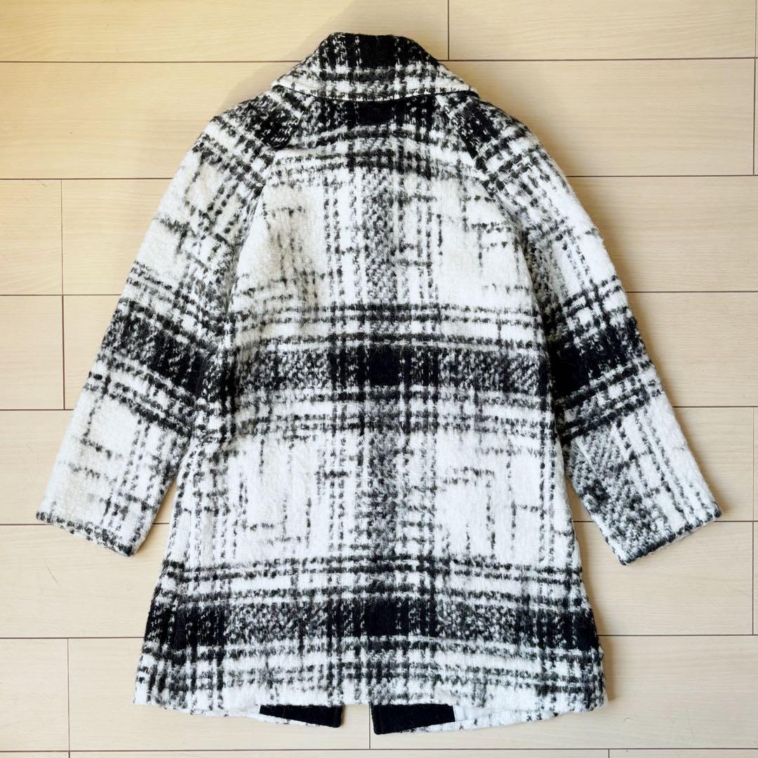 美品　エルミダ リュクス EL MIDAS Luxe チェックコート　38