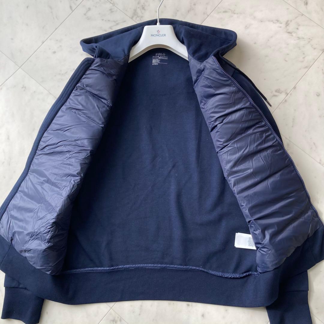 良品 POLO RALPH LAUREN ハイブリッド 切替 ダウンジャケット