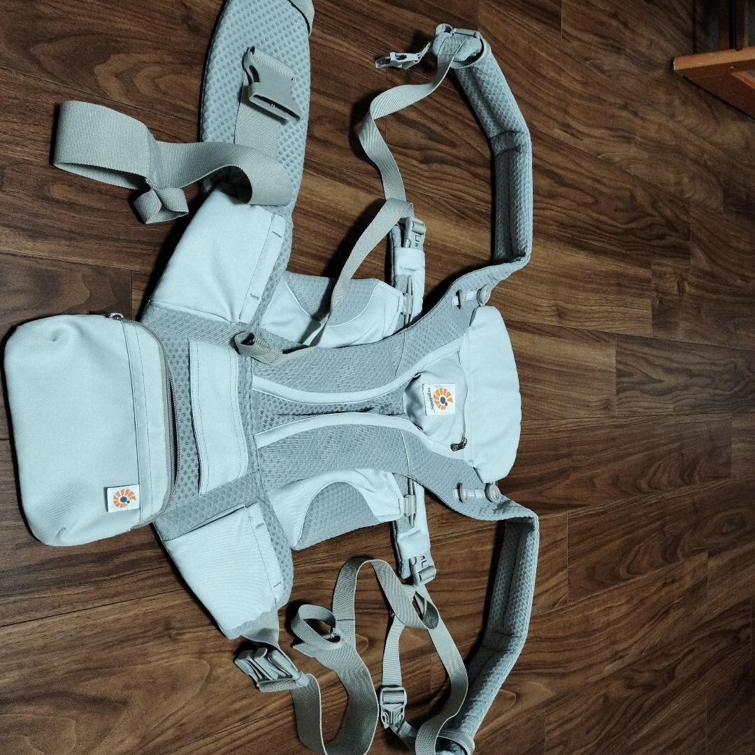 【正規品】エルゴベビー　オムニブリーズ　パールグレー　抱っこ紐【検品印あり】