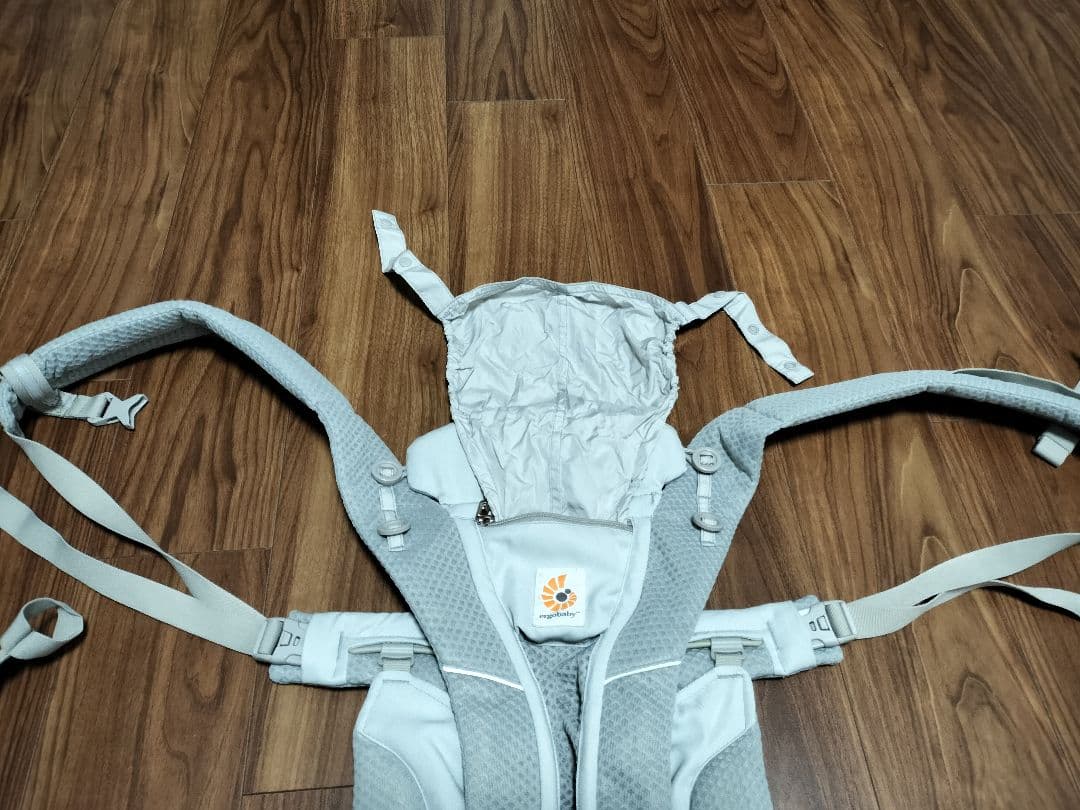 【正規品】エルゴベビー　オムニブリーズ　パールグレー　抱っこ紐【検品印あり】