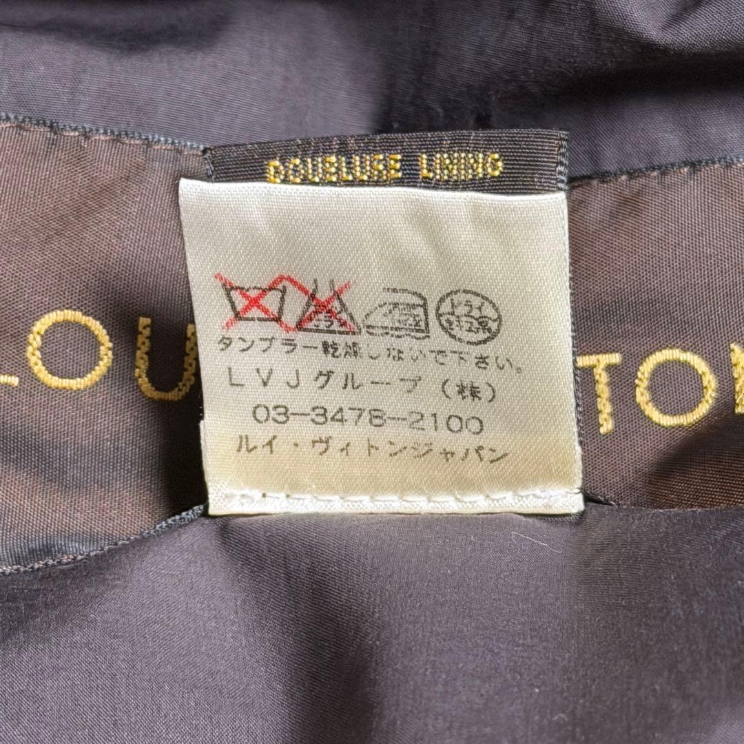 ルイヴィトン　ウール　ダウンジャケット　ブラウン　メンズ　48