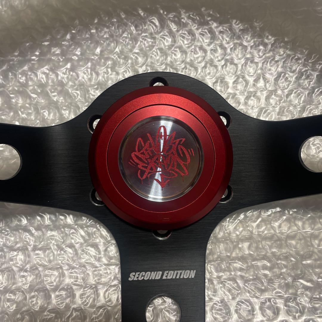 GHOST EXPOD 2ndモデル ステアリング　ブラッシュドロゴホーン付き