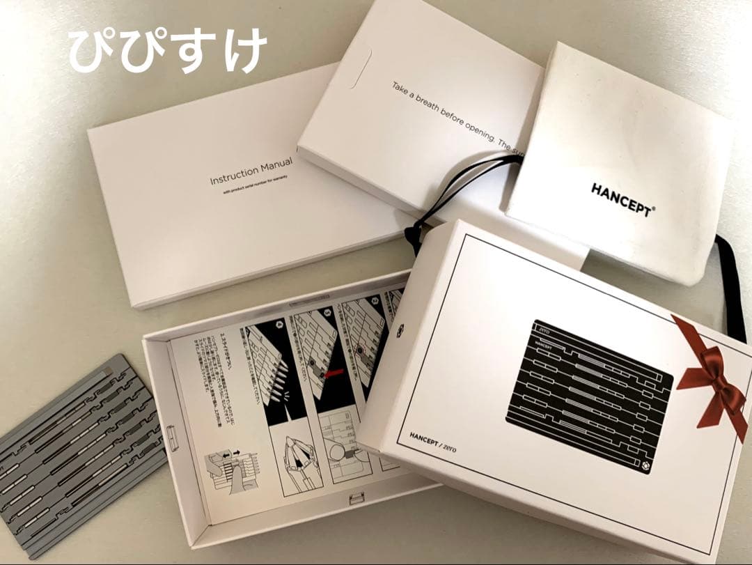 HANCEPT ZERO ハンセプトゼロ カード型変形ボールペン　ダークシルバー