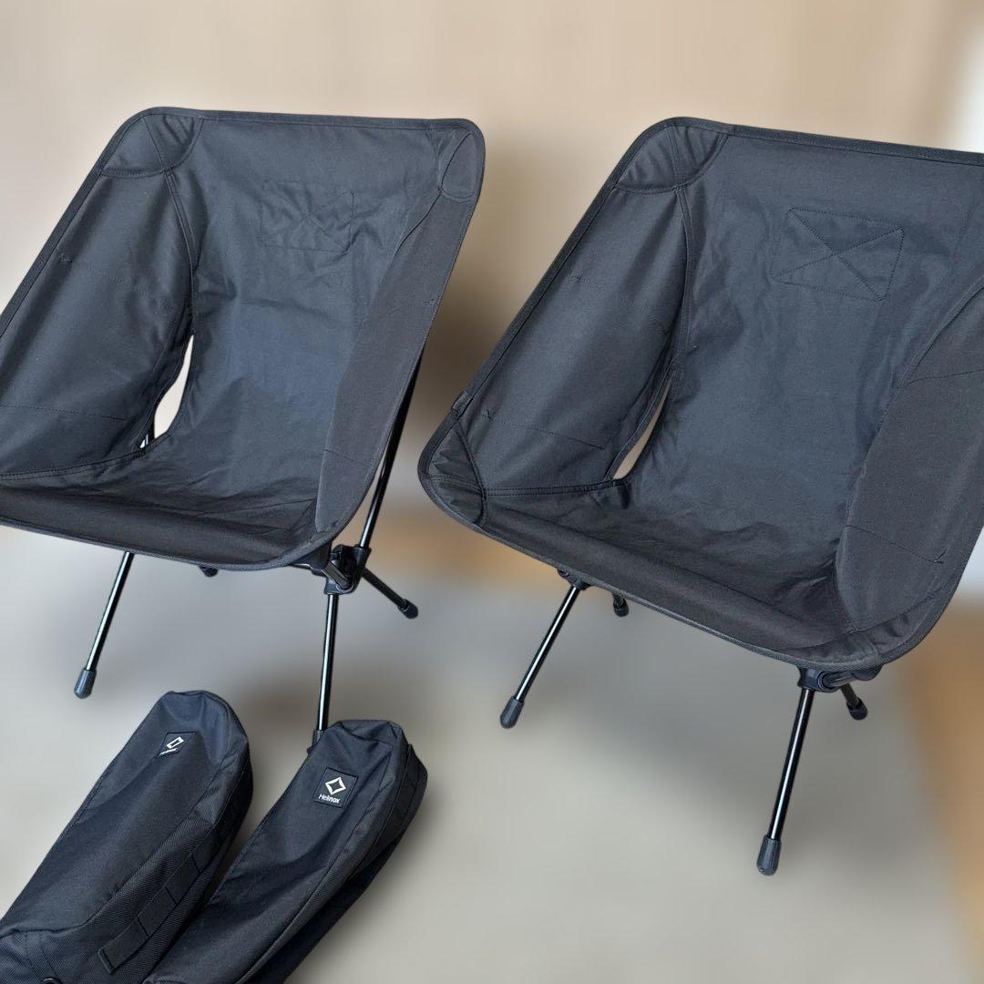 美品 ヘリノックス Helinox タクティカルチェア 2個セット ブラック