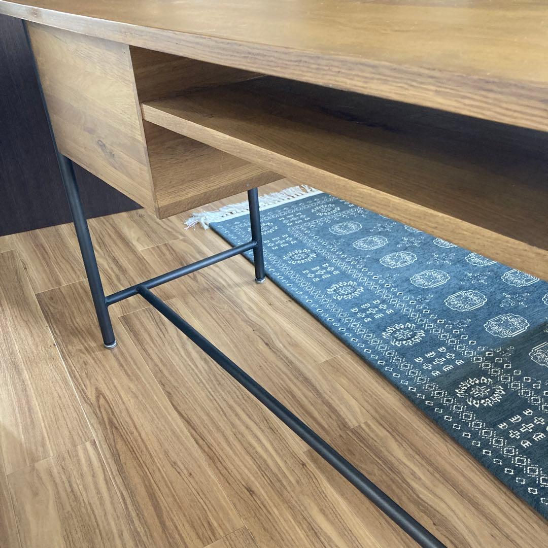 机　デスク　アイアンウッド　ビンテージ　アンティーク　レトロ