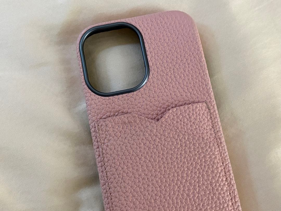 BONAVENTURA iPhone16レザースマホケースピンク