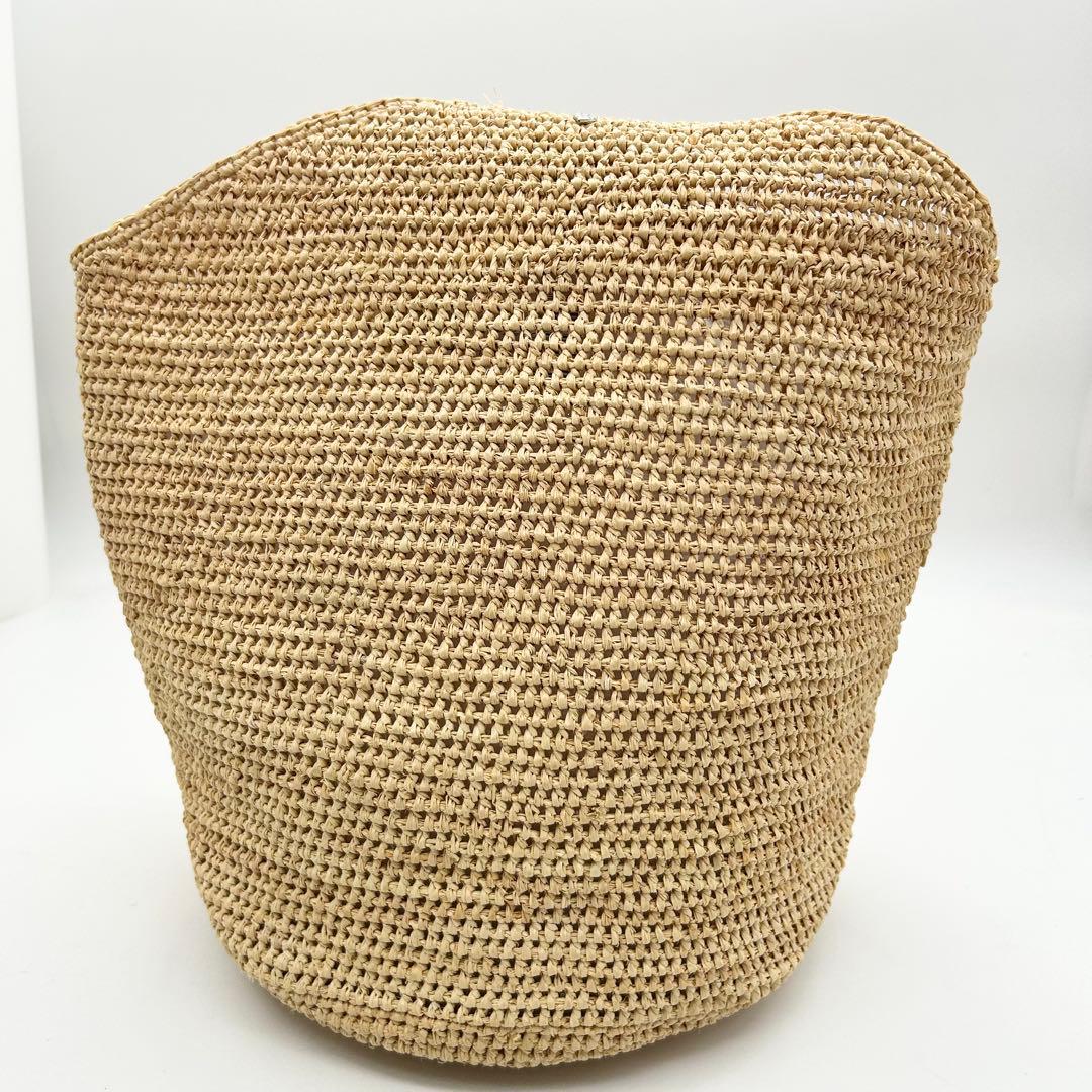 未使用級　ヘレンカミンスキー　ワンショルダーバッグ　カゴ　ラフィア　A4　肩掛け