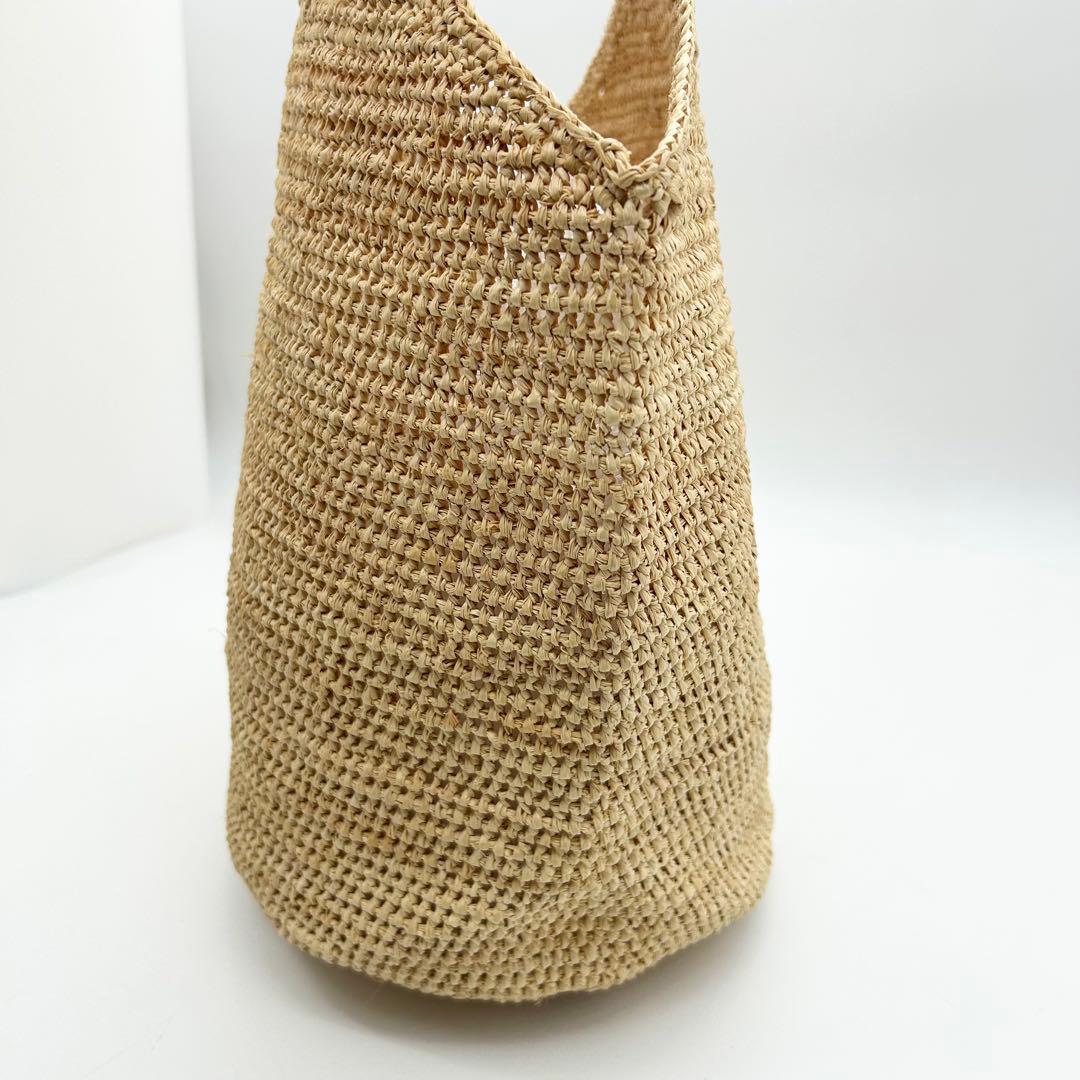 未使用級　ヘレンカミンスキー　ワンショルダーバッグ　カゴ　ラフィア　A4　肩掛け