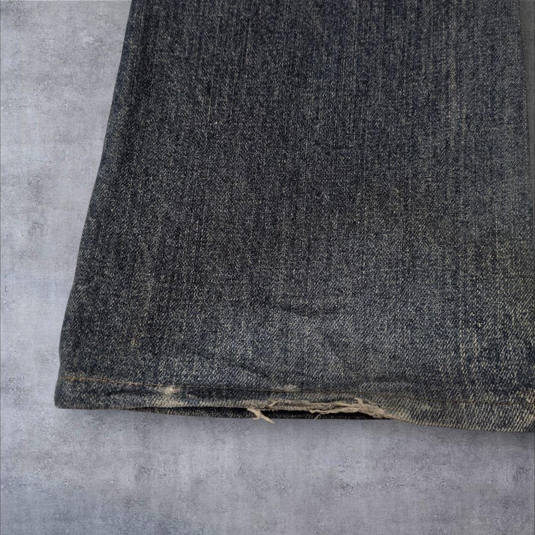 トルネードマート 鬼ヒゲ 稲妻 フレアデニム y2k ブーツカット 00s