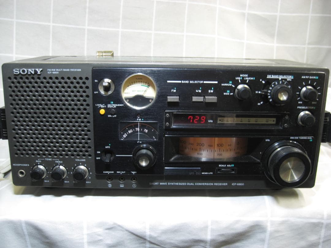 ソニー FM/MW/SW 31バンドレシーバー ICF-6800 動作品