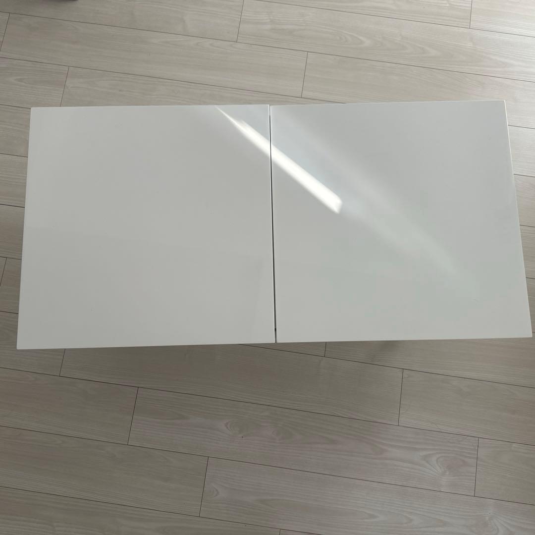 Francfranc　ソルティール リフティングテーブル ホワイト　昇降テーブル