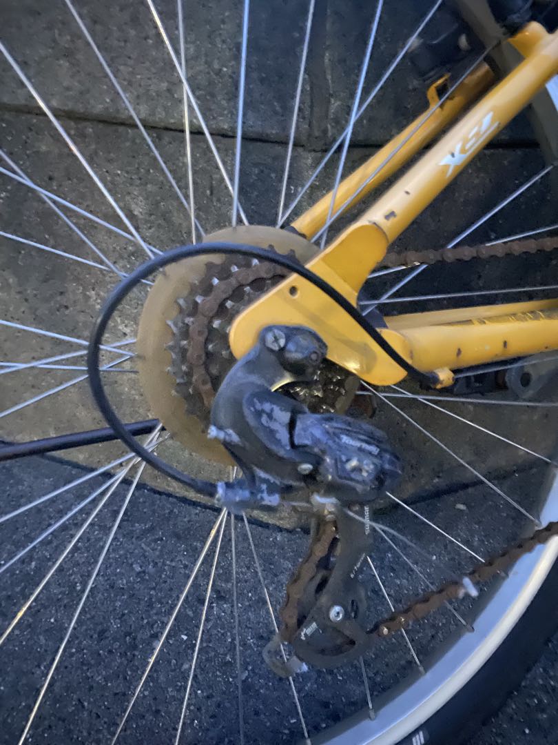 引き取り限定 BRIDGESTONE マウンテンバイク イエロー