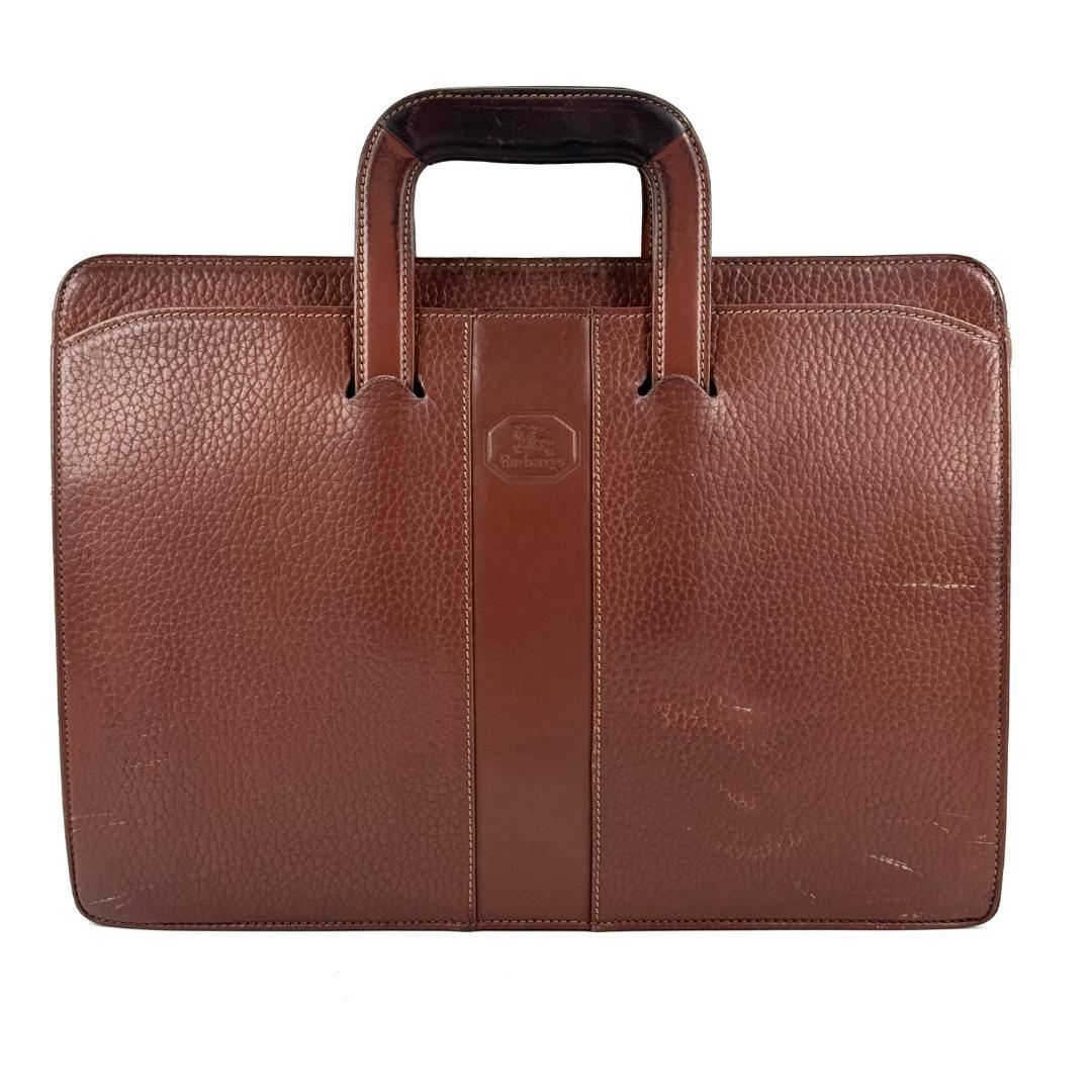 Burberry　レザー　ビジネスバッグ　ブリーフケース　バーバリー