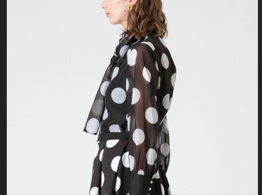 LOULOU Willoughby ルルウィルビー ビッグドット　ブラウス