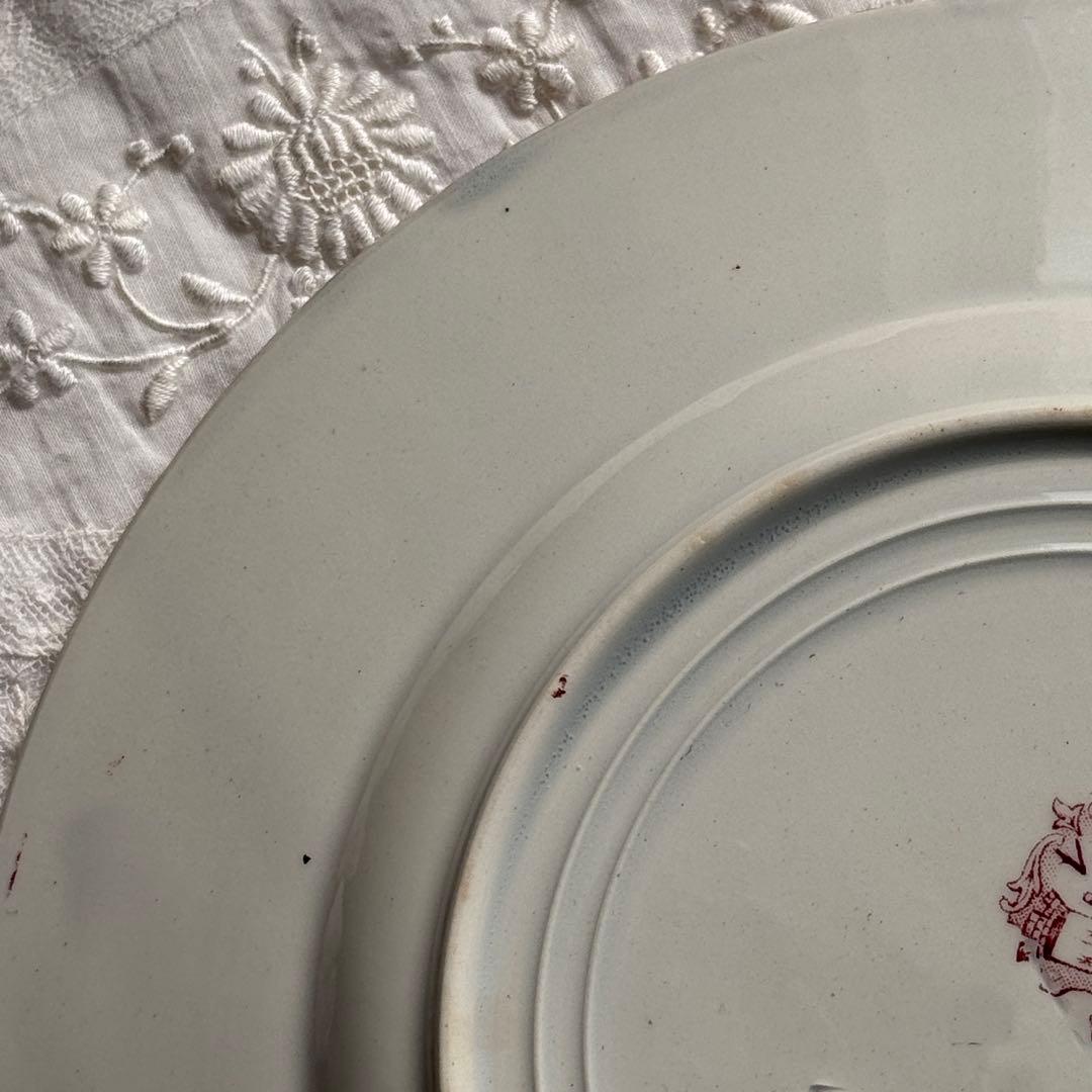 美品　フランスアンティーク　サンタマン　オーべピーヌ デザートプレート