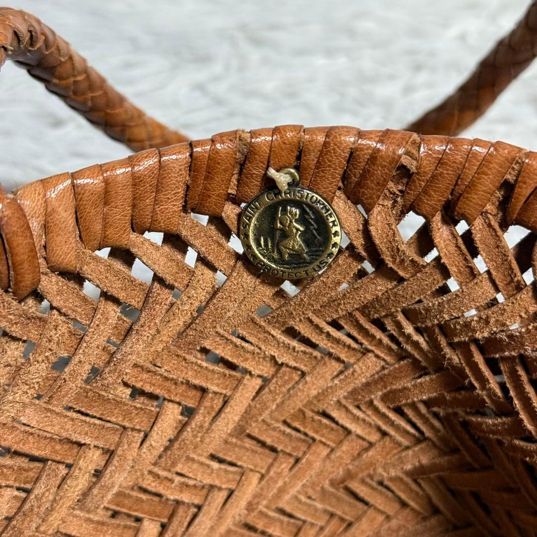 ⭐️未使用級⭐️セントクリストファー　ドラゴンディフュージョン　メッシュトート　籠鞄