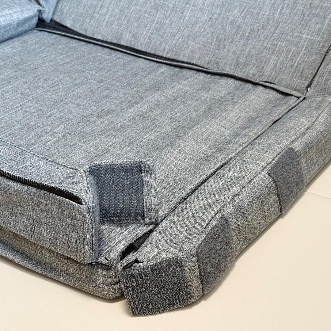 【美品】ベビーベッド farska コンパクトベッド フリー メランジブラウン