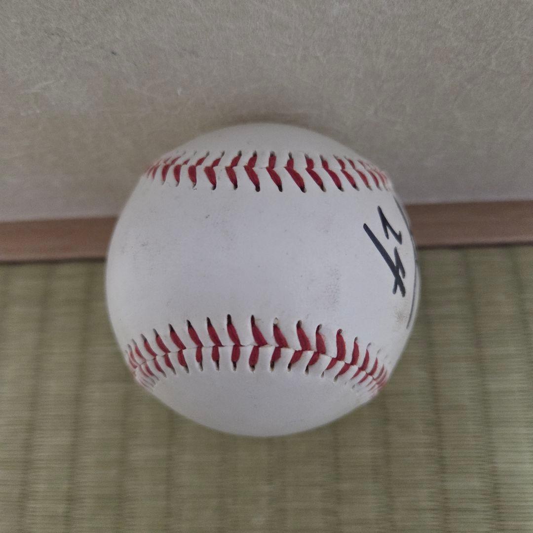 稀少 広島東洋カープ　大野豊　直筆サインボール 背番号24 野球殿堂表彰者