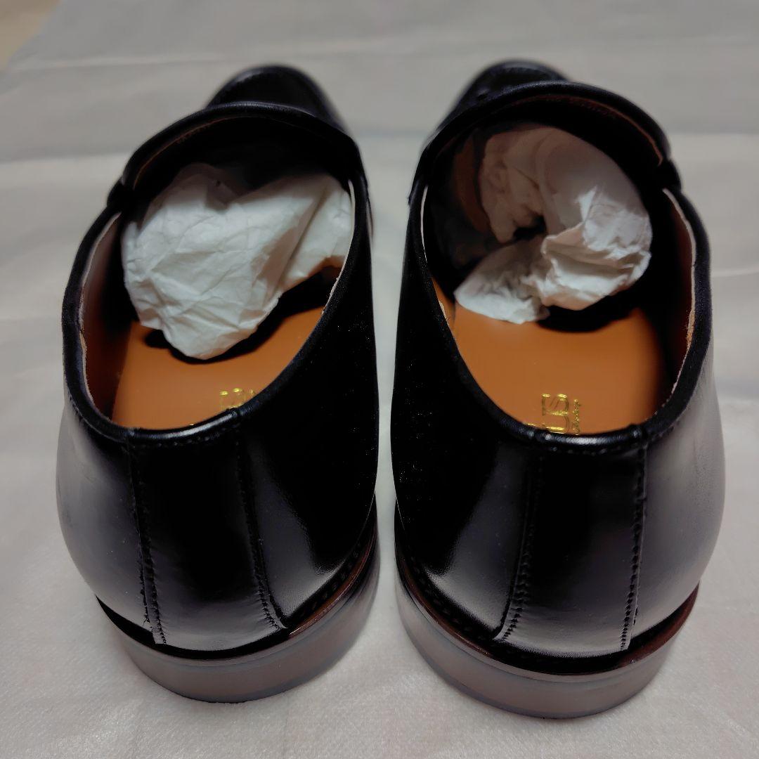 LUCIUS ルシウス　本革 タッセル ローファー 　ブラック　45