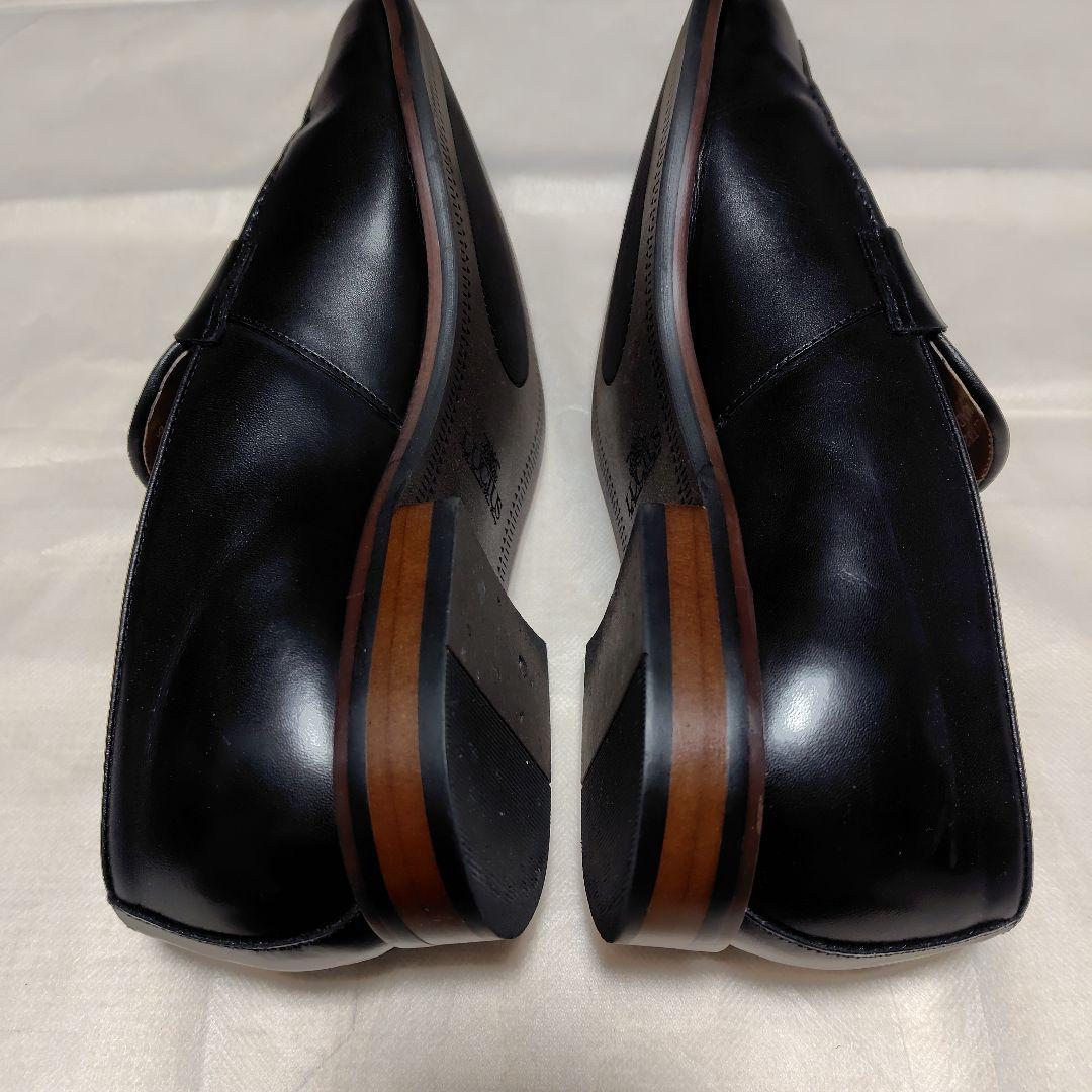 LUCIUS ルシウス　本革 タッセル ローファー 　ブラック　45