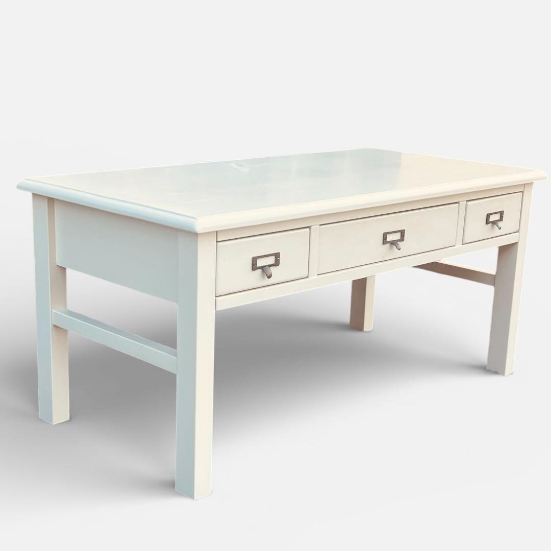 関家具 mam セージ センターテーブル パイン無垢材 フレンチカントリー