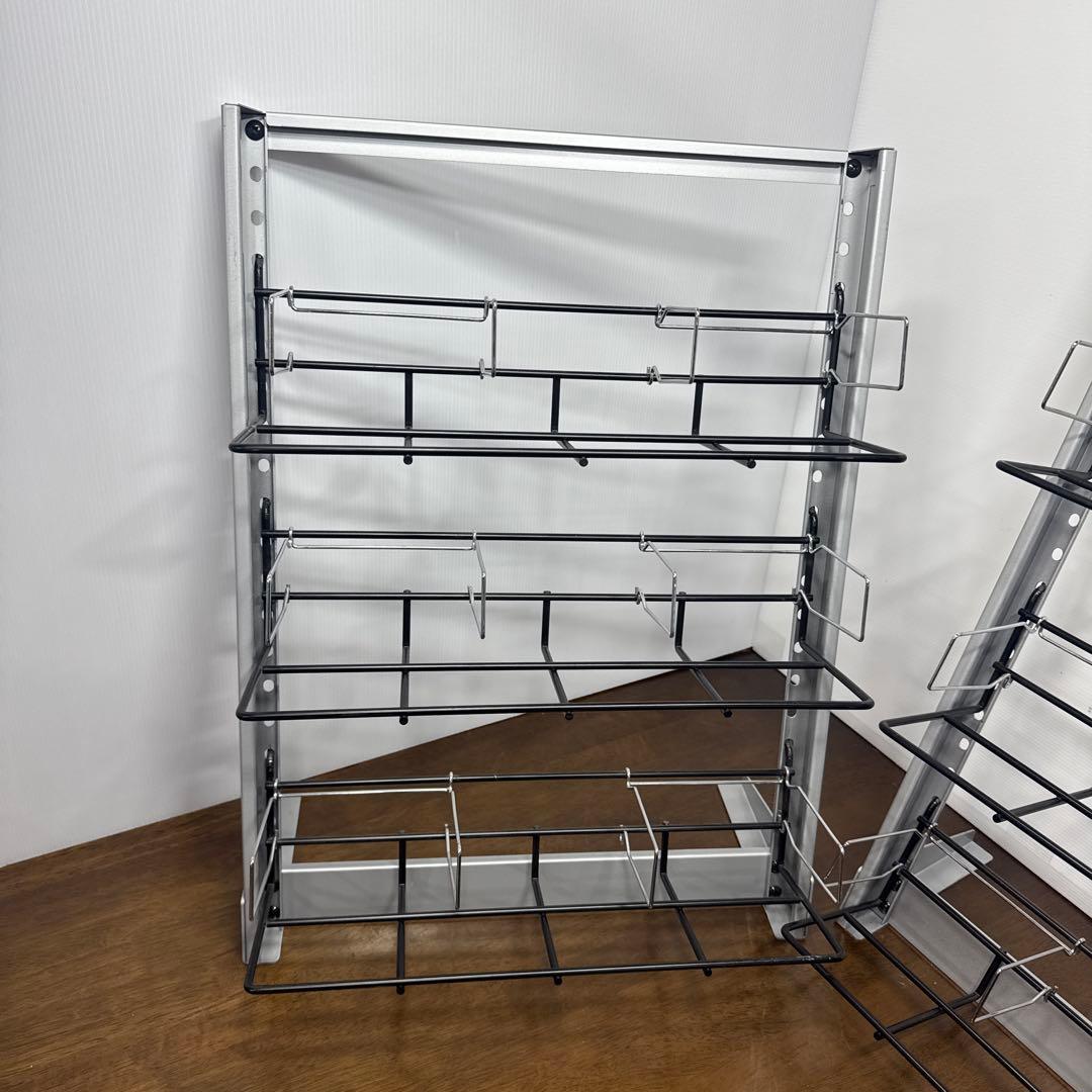 ディスクラック 3段 スリム ×2 セット CD DVD 収納 ラック