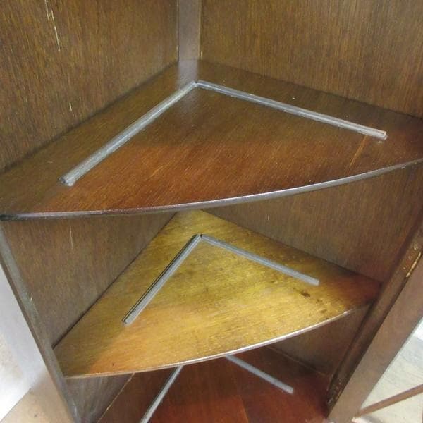 イギリス アンティーク 家具 ウォール コーナーキャビネット 英国 6102e