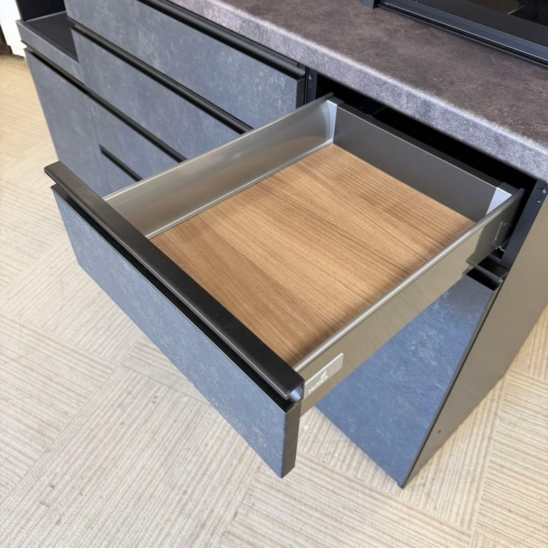 【新品同様‼️】パモウナ 160cm幅キッチンボード フルソフトクローズ仕様