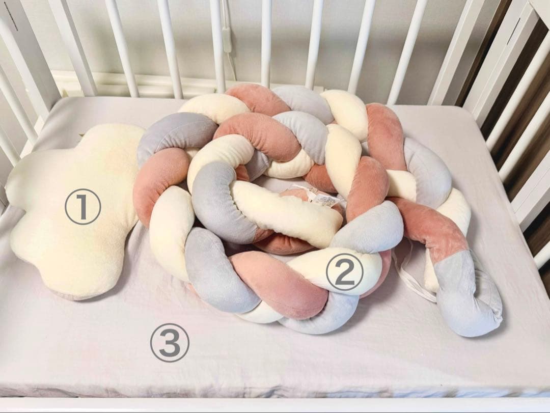 ゆーさま専用★ベビーベッド　ミニ ハイベッド 折りたたみ式　マットレス付き