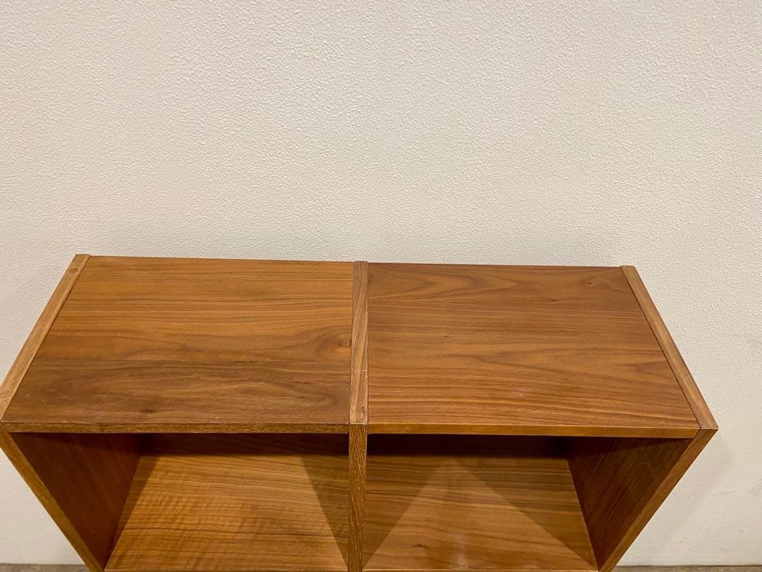 ⭐️美品⭐️オプション２個付⭐️無印⭐️ウォールナット材⭐️スタッキングシェルフ⭐️３段２列