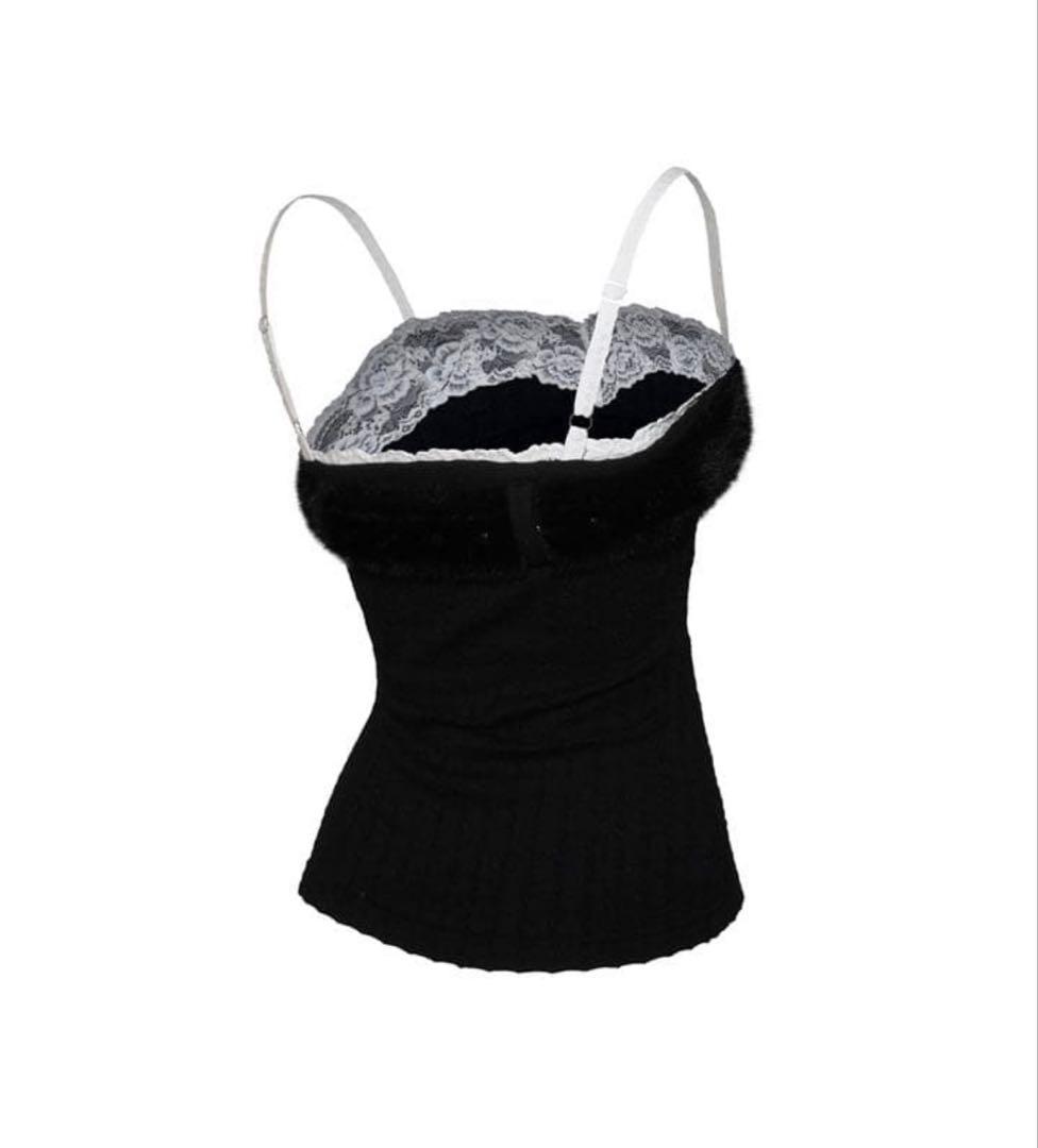 theredthread S bold belt tops　ブラック