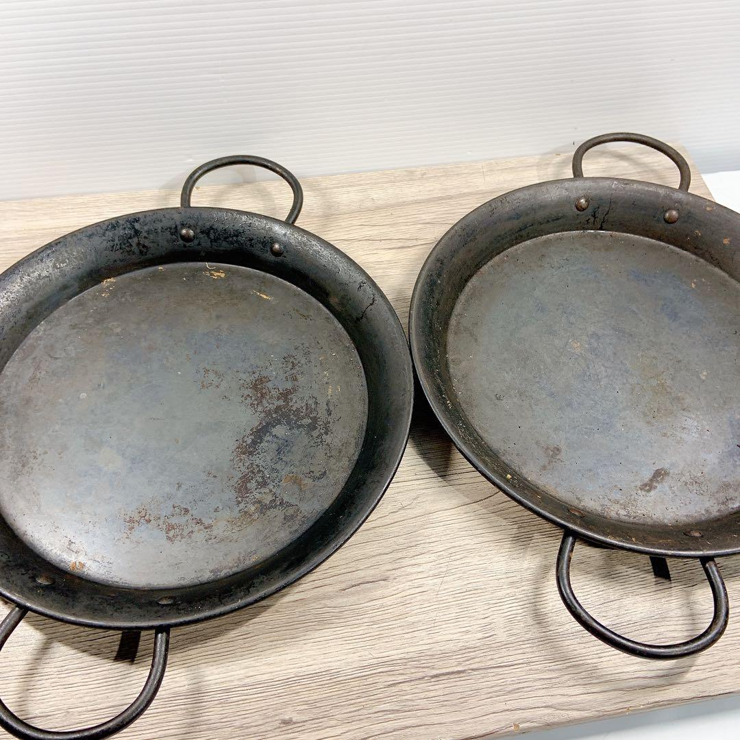 ヒキモト　パエリア鍋　10枚セット　鉄鍋　鉄製　鍋　平鍋