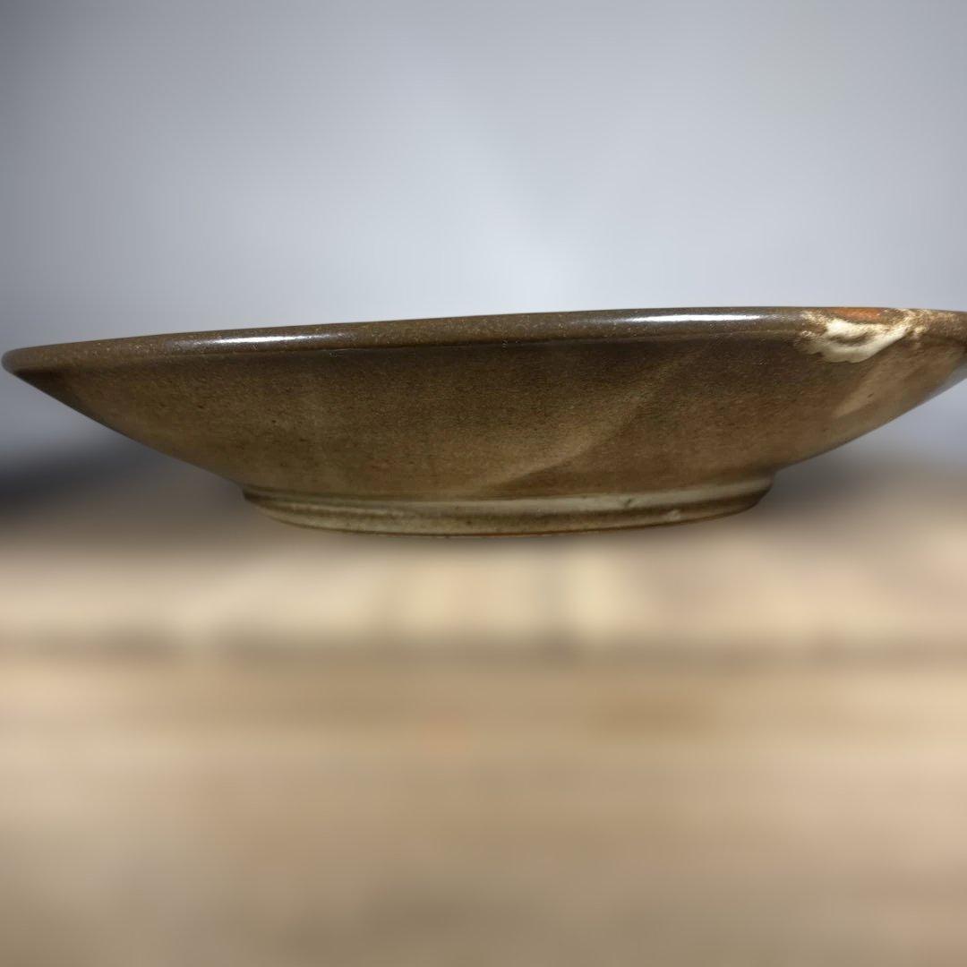 真作　人間国宝　島岡達三　象嵌皿　大皿　経約31センチ