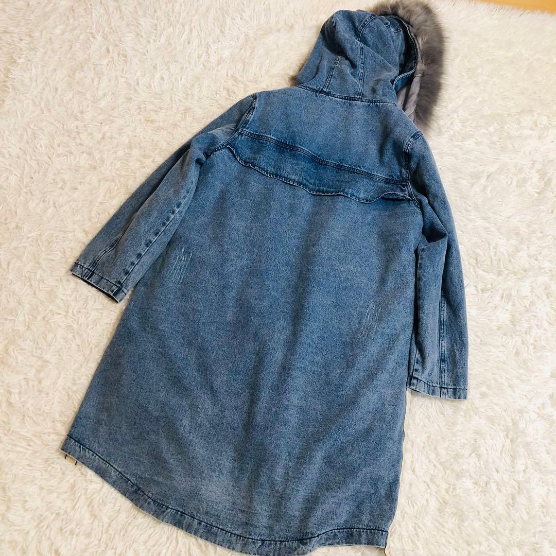 新品タグ付き　スコットクラブ　デニムコート　モッズコート　ボアライナー付き