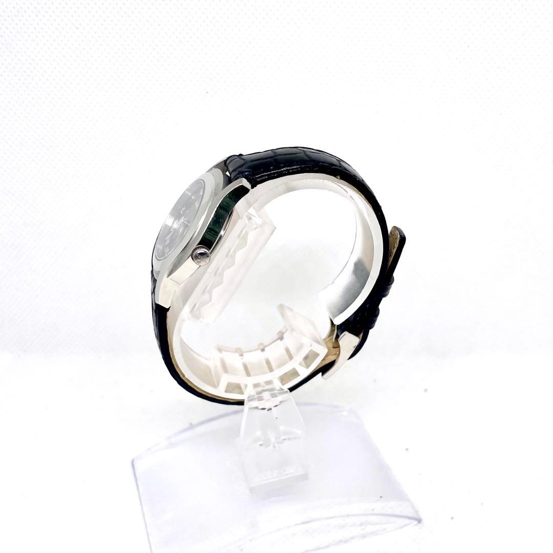 稼働　美品　GUCCI 5500L レディース時計　レザーブラック　Gマーク