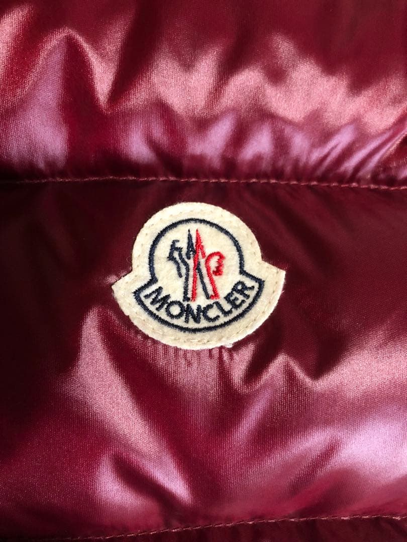 ※訳あり【MONCLER】モンクレール ダウンベスト 希少色　ボルドー　4
