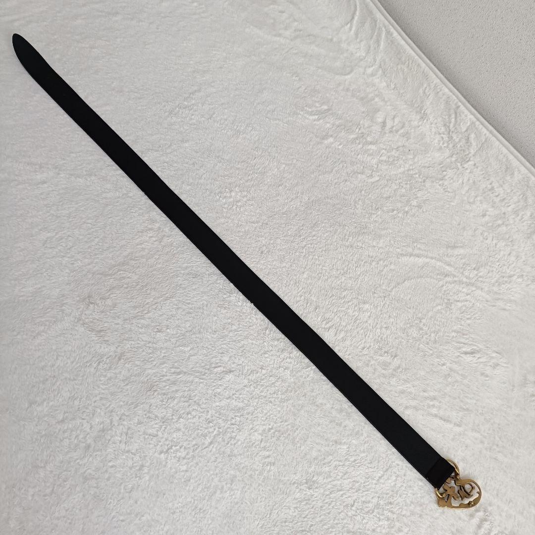 D＆G ドルガバ　ベルト　ハート　ゴールド　ブラック　黒　金