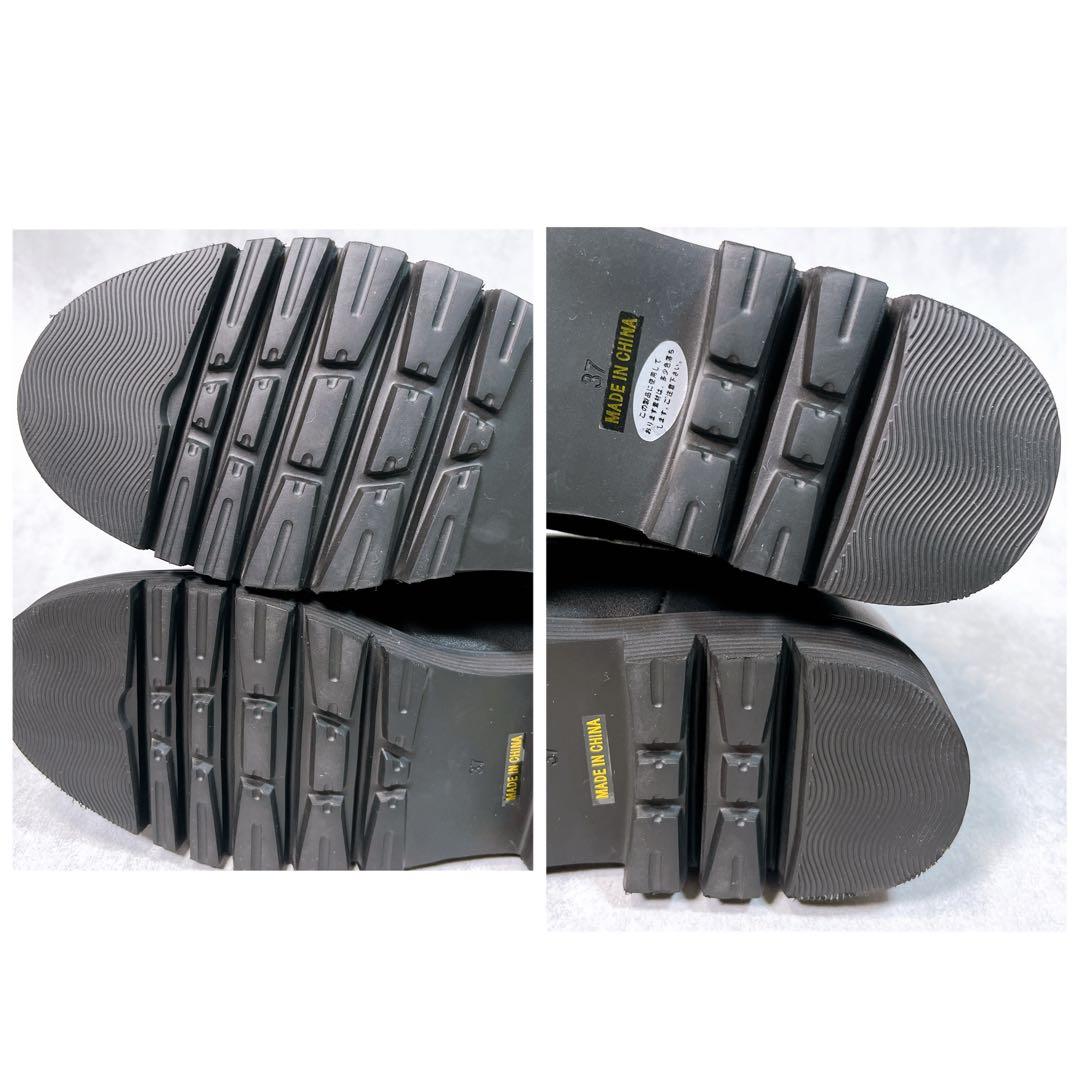 ☆ほぼ新品☆【スローブイエナ】サイドゴアブーツ (37) 本革 トラックソール