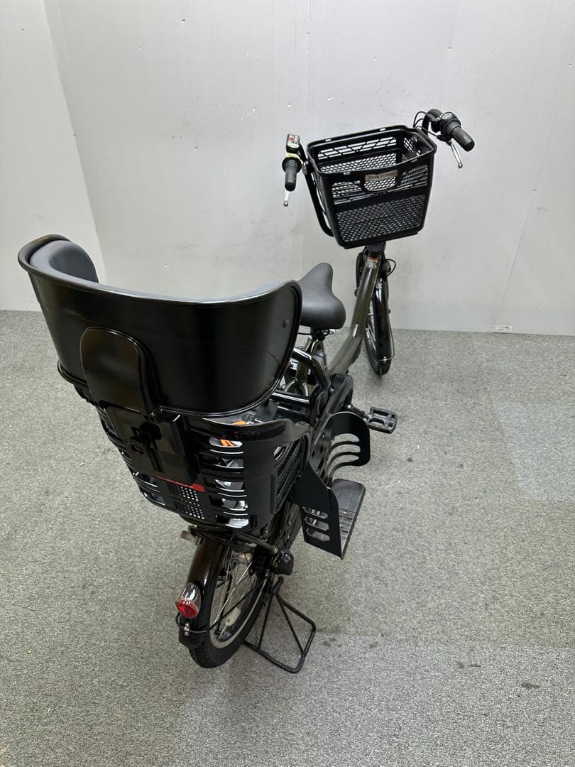 Yamaha パスKISS チャイルドシート付き電動自転車　大型フロントカゴあり