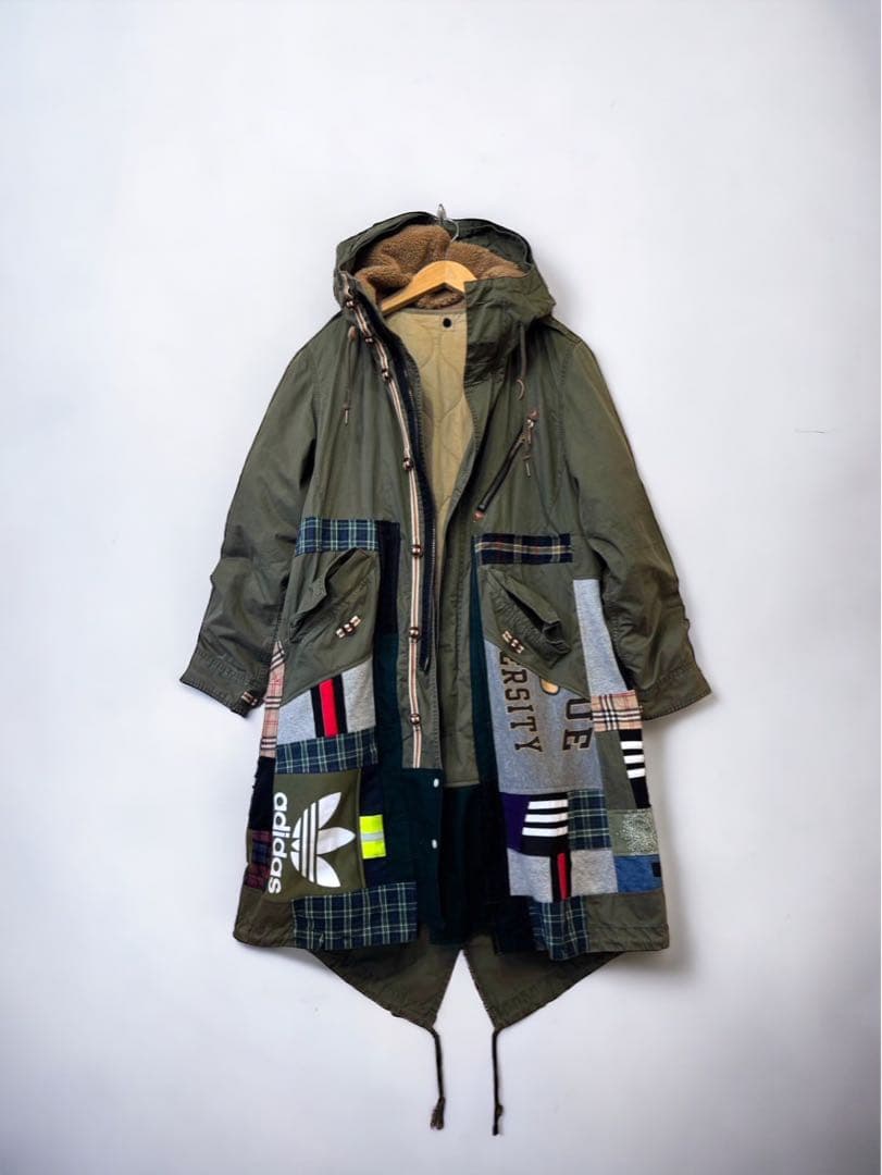 【お値下げ】adidas リメイク　モッズコート