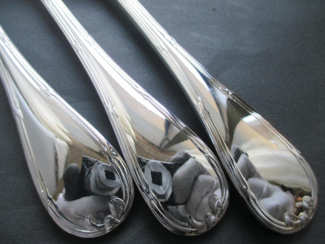 極美品☆仏蘭西高級銀器クリストフルシルバー銀Pスタンダードフォーク3本　リュバン