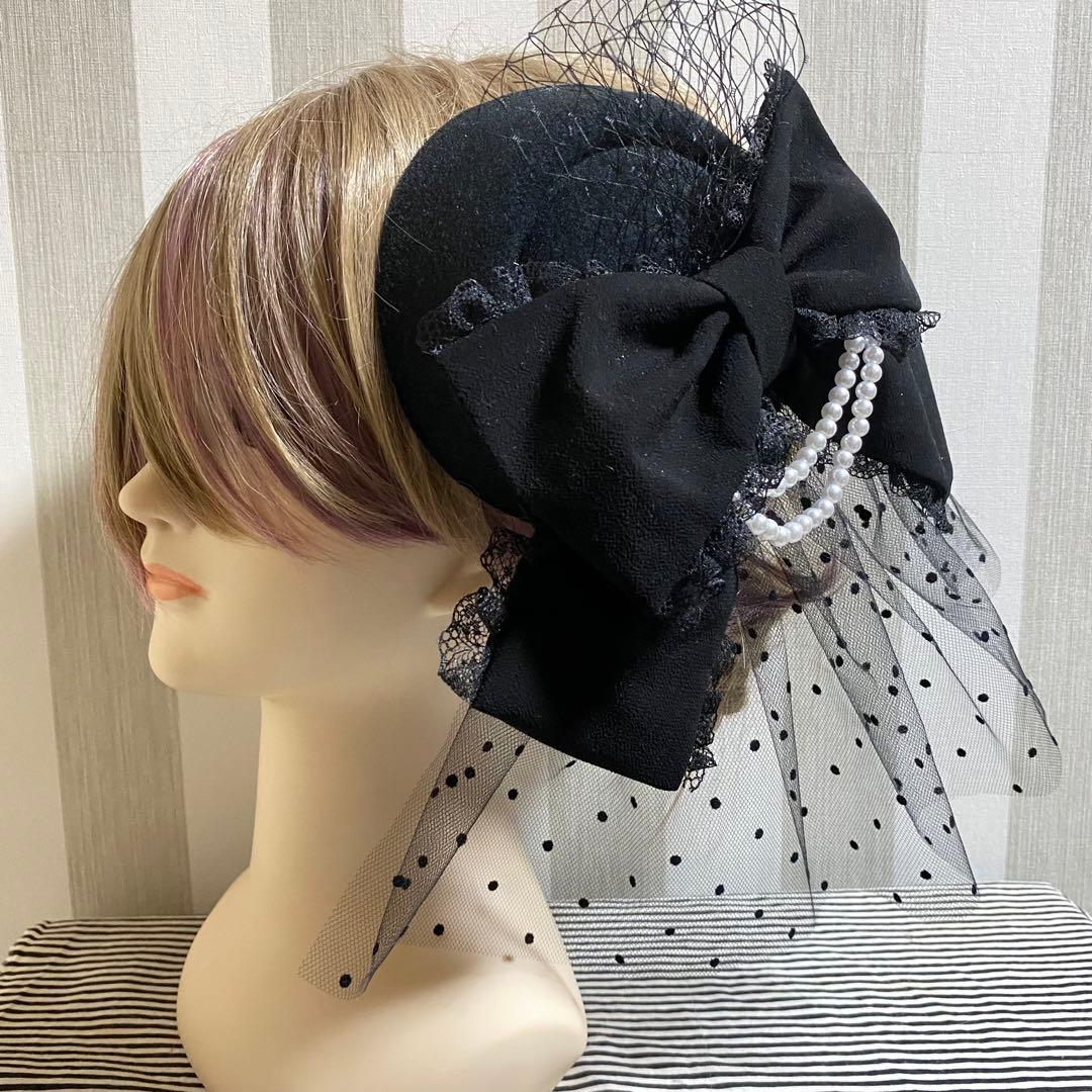 9/25❁︎yoru様❁︎ ヘッドドレス トーク帽