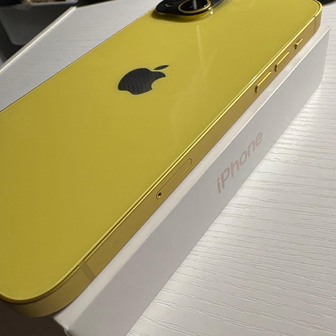 iPhone14 128GB イエロー SIMフリー 極美品